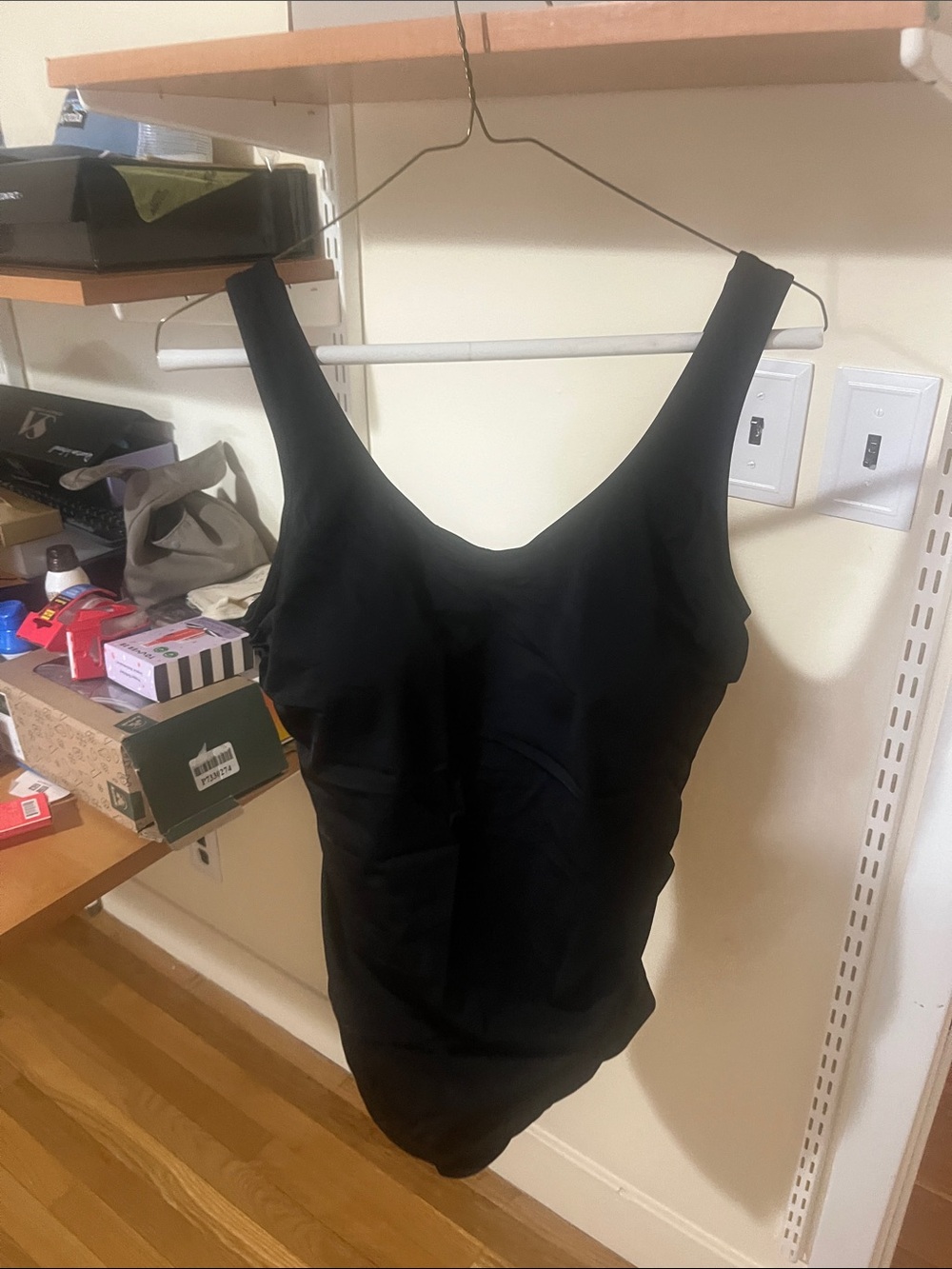 Belle by Kim Gravel Black One-Piece Swimsuit new without tags